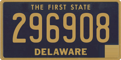 DE license plate 296908