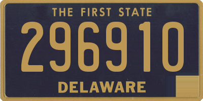 DE license plate 296910