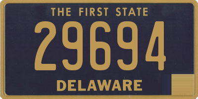 DE license plate 29694