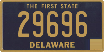 DE license plate 29696