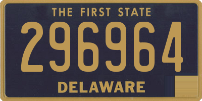 DE license plate 296964