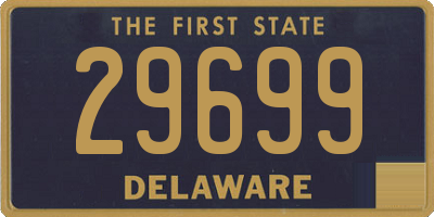 DE license plate 29699