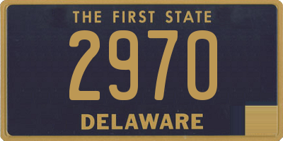 DE license plate 2970