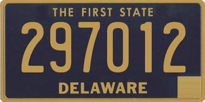 DE license plate 297012