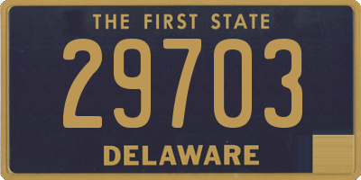 DE license plate 29703