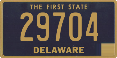 DE license plate 29704