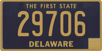 DE license plate 29706