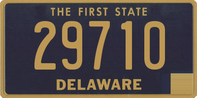 DE license plate 29710