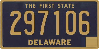 DE license plate 297106