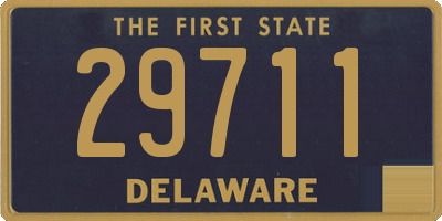 DE license plate 29711