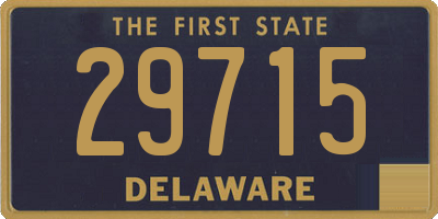 DE license plate 29715