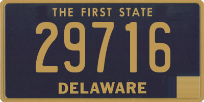 DE license plate 29716