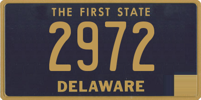 DE license plate 2972