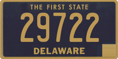 DE license plate 29722