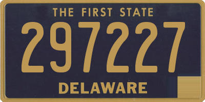 DE license plate 297227