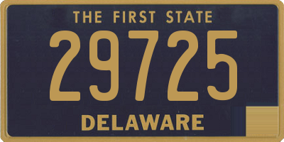 DE license plate 29725