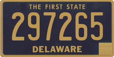 DE license plate 297265