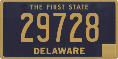 DE license plate 29728