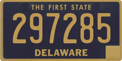 DE license plate 297285