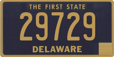 DE license plate 29729