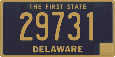 DE license plate 29731