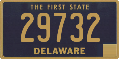 DE license plate 29732