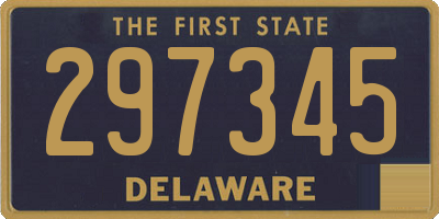 DE license plate 297345