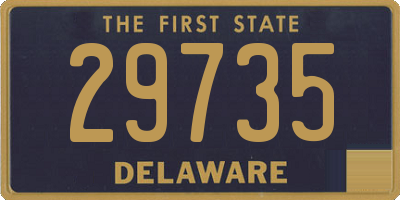 DE license plate 29735