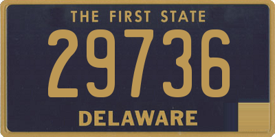 DE license plate 29736