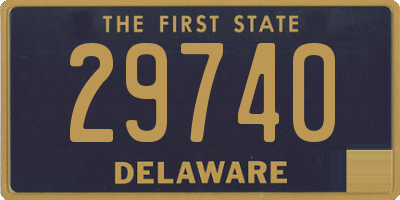 DE license plate 29740