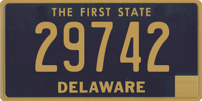 DE license plate 29742