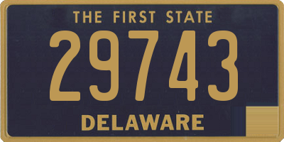 DE license plate 29743