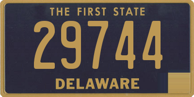 DE license plate 29744