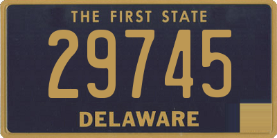 DE license plate 29745