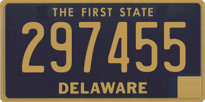DE license plate 297455
