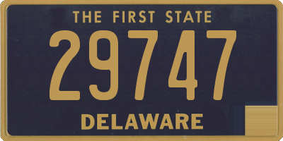 DE license plate 29747