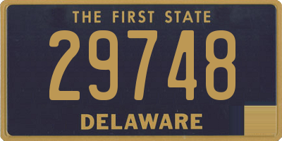 DE license plate 29748