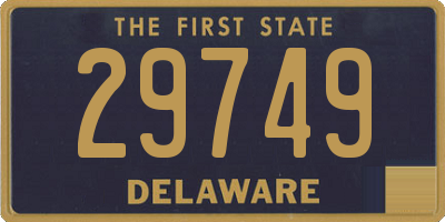 DE license plate 29749