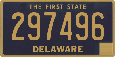 DE license plate 297496