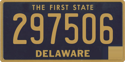 DE license plate 297506