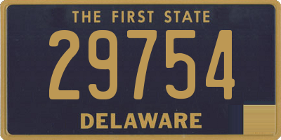 DE license plate 29754