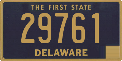 DE license plate 29761