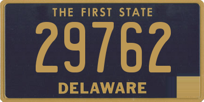 DE license plate 29762