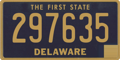 DE license plate 297635