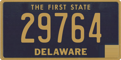 DE license plate 29764