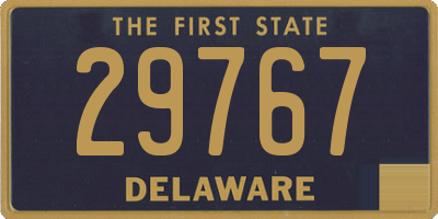 DE license plate 29767