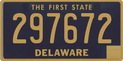 DE license plate 297672