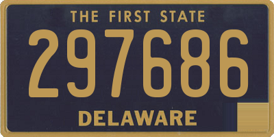 DE license plate 297686