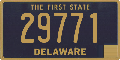 DE license plate 29771