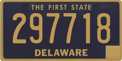 DE license plate 297718